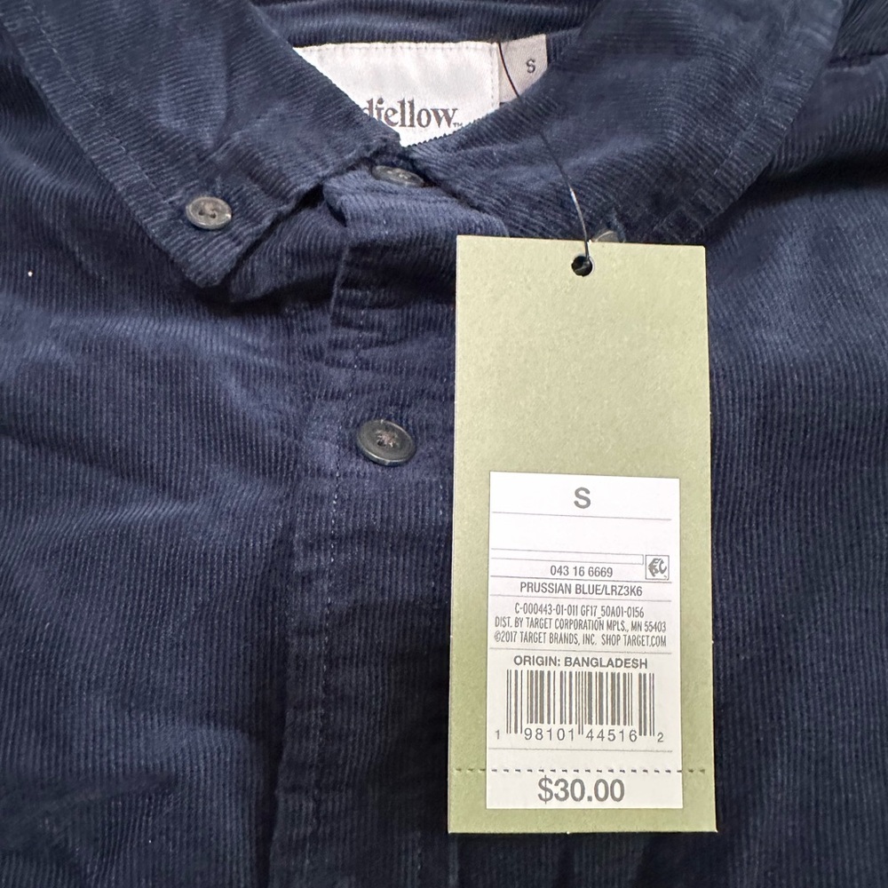 Goodfellow & Co Men's Casual Button Down Shirt - Navy